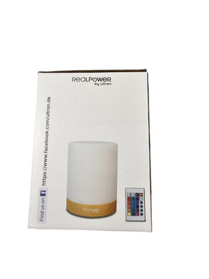 RealPower AmbientLight 200 RGB LED Tischleuchte Akku Fernbedienung USB-C Neu OVP