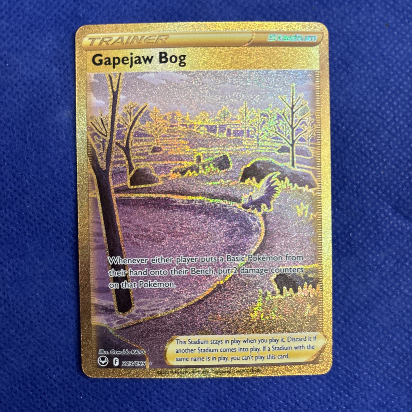 Gapejaw Bog Secret Rare SWSH12: Silver Tempest 213/195 NM