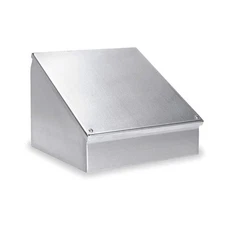 WIEGMANN WC12C12 Sloped top Enclsr,Mtllc,12InHx12InWx9InD 2VB93