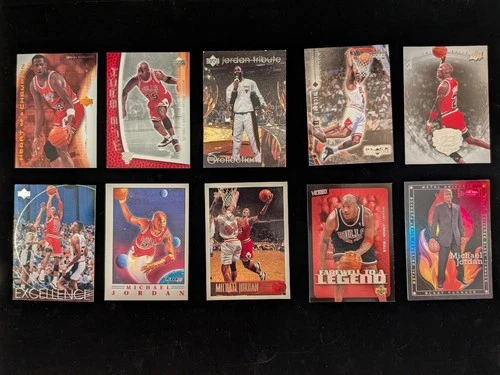 Michael Jordan Card Lot Hall Of Fame Goat 97 Fleer