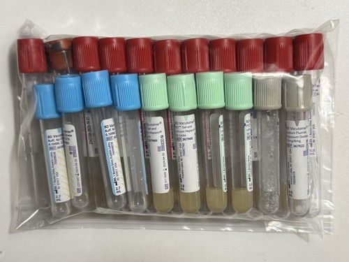 Phlebotomy Training Tubes Expired Order of Draw Practice Set Study Props