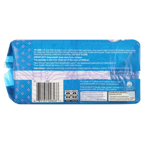 Equate Maxi Pads with Wings, Unscented, Extra Heavy Overnight, Size 5 (60 Count) - Picture 13 of 14