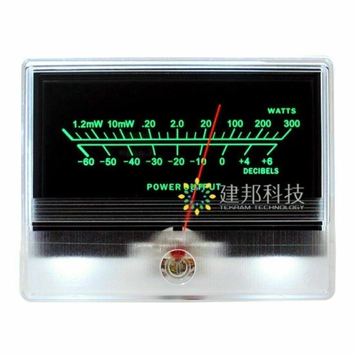 TN-90A VU Header Panel Meter DB Audio Chassis Endstufe mit Hintergrundbeleuchtung LED - Bild 1 von 4
