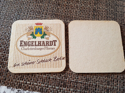 2 Bierdeckel - Engelhardt Charlottenburger Pilsener Bier Berlin