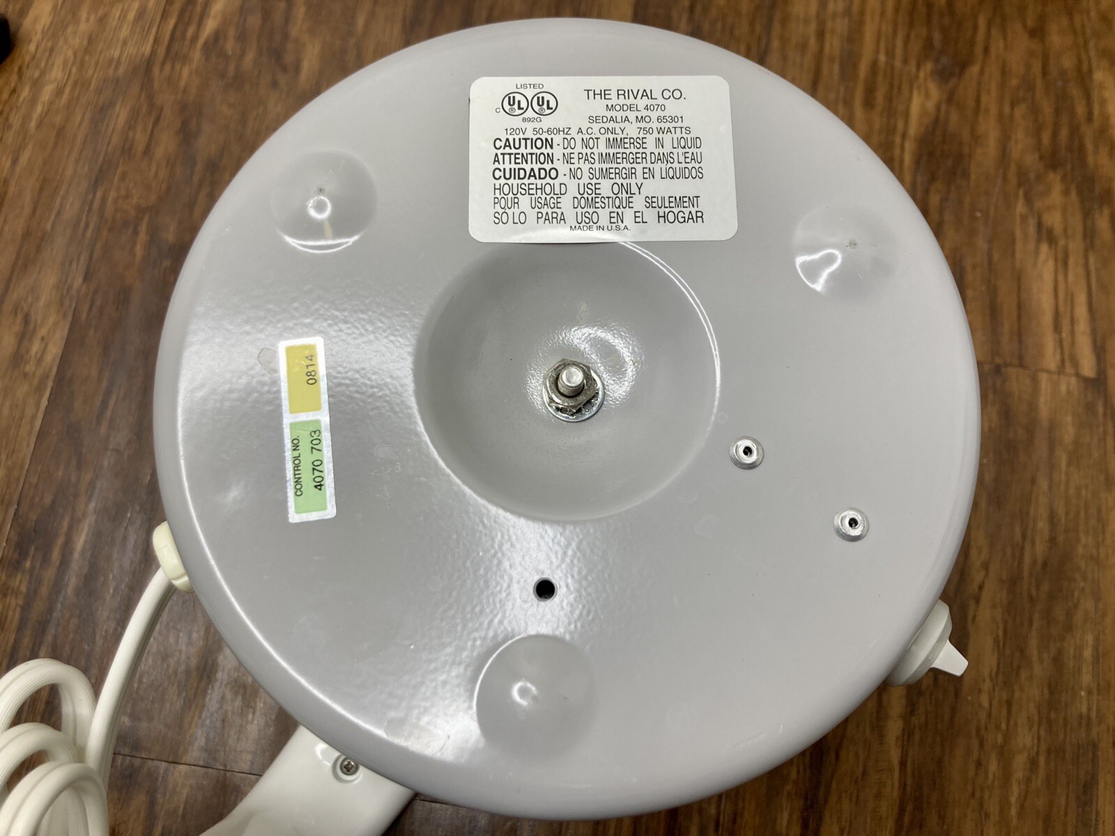 VTG Rival Hot Pot Express Electric Kettle 32oz Model 4070 Quick Heat