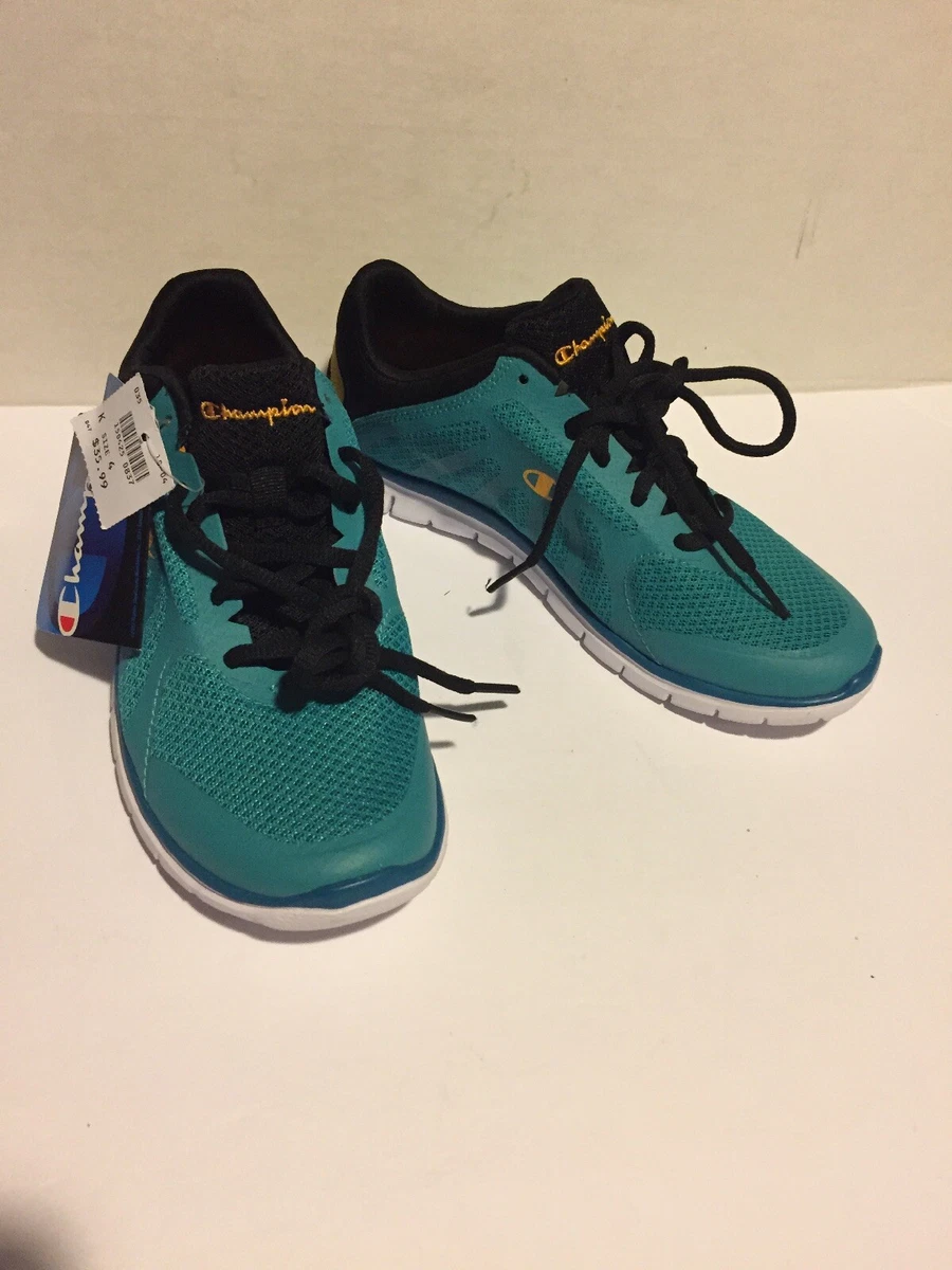 Girls Size 5.5 Champion Shoes Memory Foam Insole Green Athletic NIB