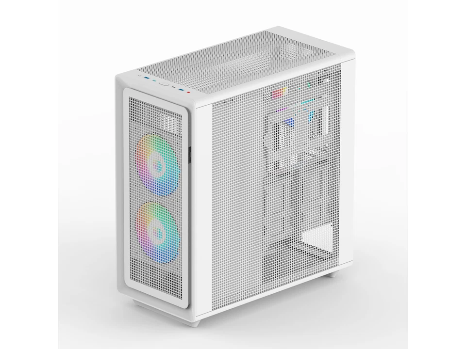 Rosewill Helium Air White Mid Tower Computer Gaming Case, Mesh Panel, E-ATX, Too - Image 4 of 4