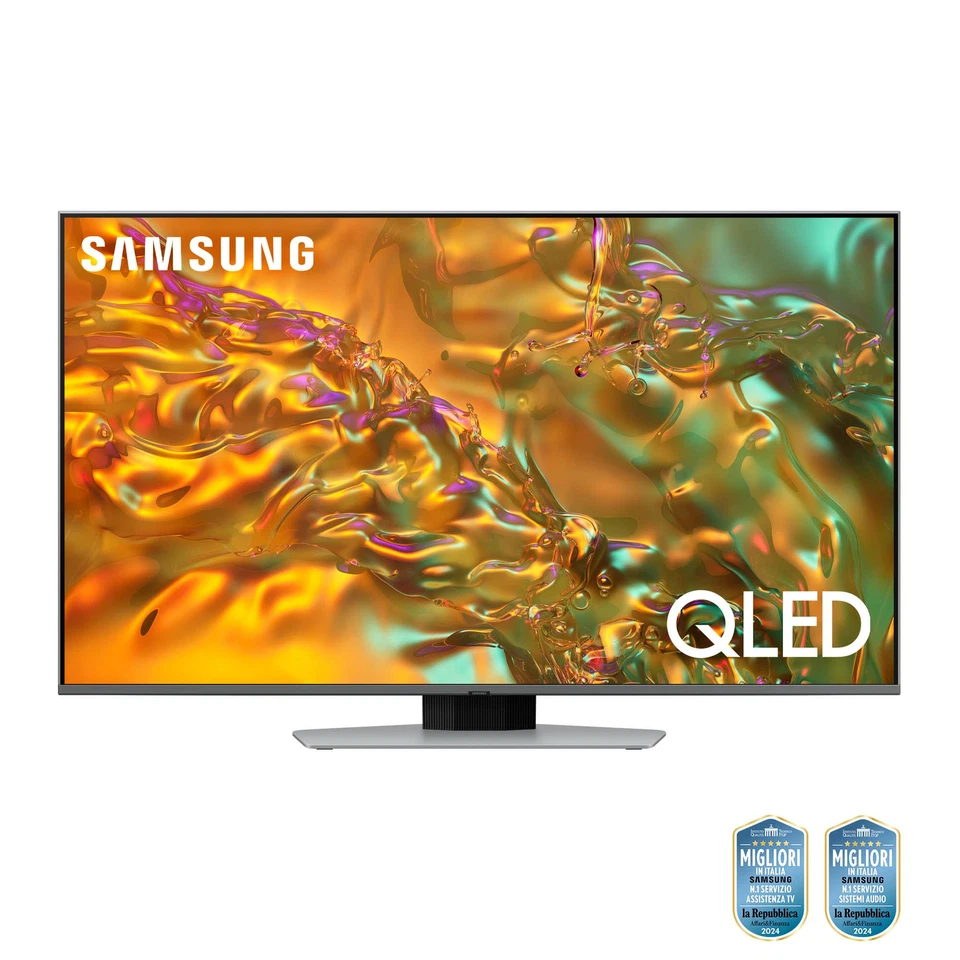 Smart TV Samsung Q80D TV QLED 4K 50” QE50Q80DATXZT  Wi-Fi Eclipse Silver 2024 - Immagine 2 di 4