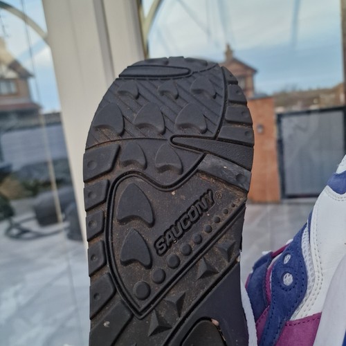 Saucony Mans Größe 9,5 UK 44,5 GRID 9000 Laufschuhe - lila weiß blau - Bild 15 von 21