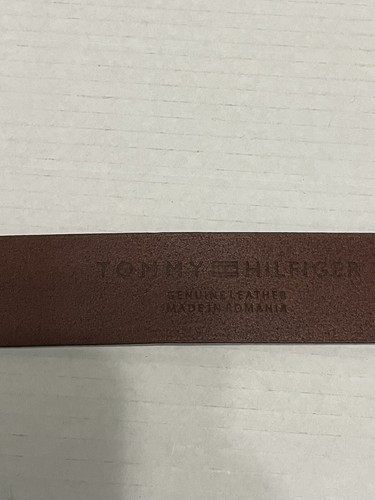Tommy Hilfiger new denton 3.5cm Genuine leather belt in dark tan - Picture 6 of 7