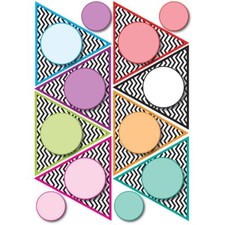 Die Cut Magnet Pennants Blk Chevron ASH10134