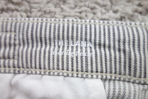 AG Adriano Goldschmied Pants Womens 32 Gray Wide Leg Trouser Striped Stretch - Picture 4 of 11