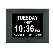 Digital Clock Large Display with Date and Day of Week, 8 Alarm Options, Extra...