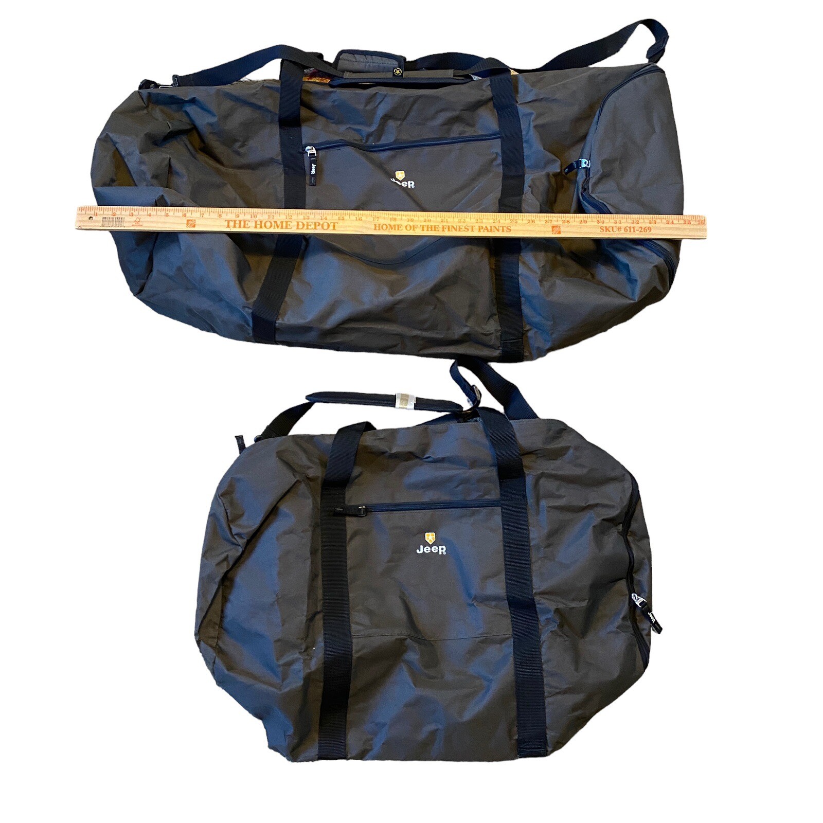 Lot 2 Jeep Duffle Bag Army Green Extra Large Equipment Bag 35"16