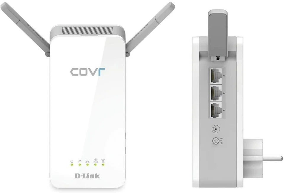 D-Link COVR-P2502 Verstärker Netzwerk Hybrid Whole Home WI-FI System W-LAN 450m² - Bild 2 von 4