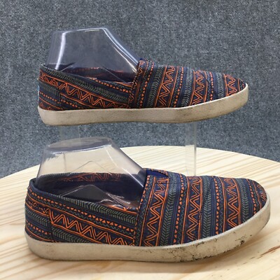 Toms Shoes Mens Avalon Slip On Multicolor Canvas Comfort Round Toe  10007926