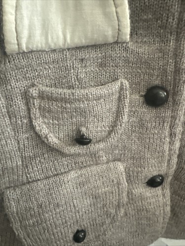 Free People LambsWool Natural Jacket Shacket Top Button Size Medium - Bild 7 von 12