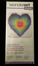 Latch Hook Kit by WonderArt Shaggy Heart Design