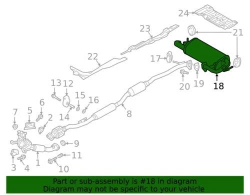 Genuine Mitsubishi Muffler 1571B599 — 第 2/2 张图片