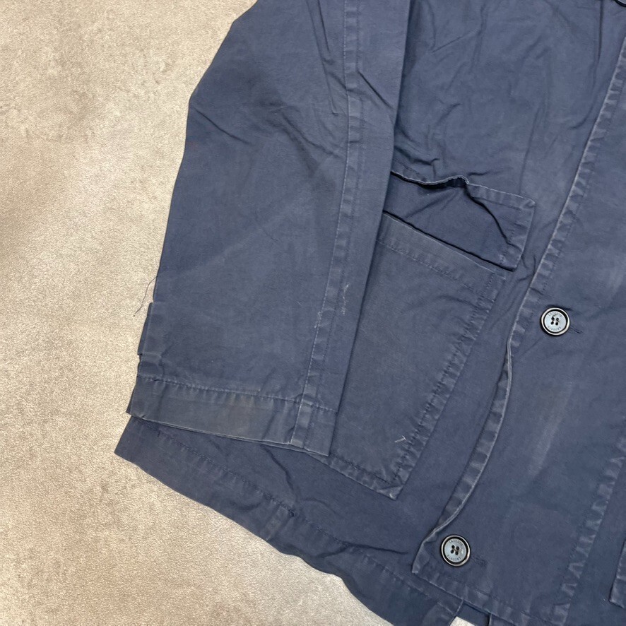 Lacoste Chore Jacket Mens XL Y2K Vintage Full Zip Crocodile Logo Coat Navy Blue image 6