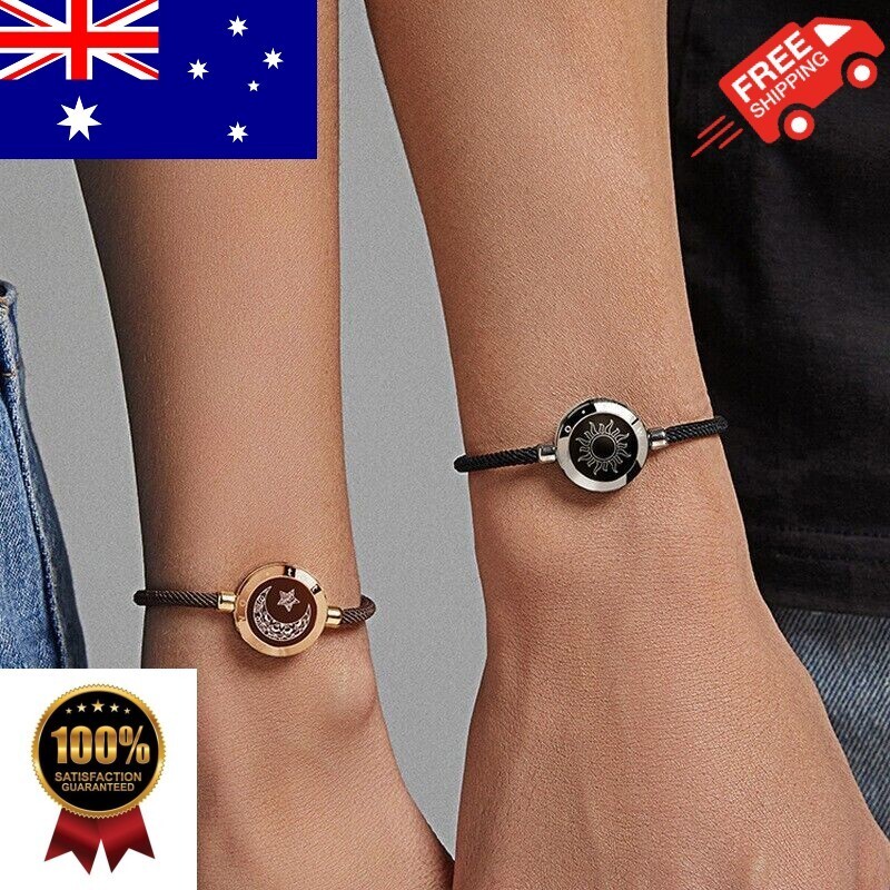 Sun-Moon Smart Sensing Couple Bracelet