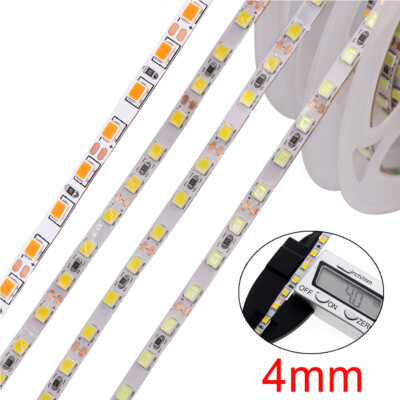 4mm PCB 5M 600 LED Streifen Licht 120LED/M SMD 2835 flexible Band lampe DC 12V