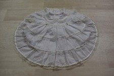 Vintage Alexis Circle Dress Girl Baby 6 Mo Christmas White Lace Ruffle w/Slip