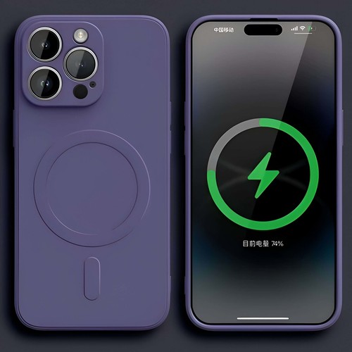 Silikonowe etui magnetyczne do Apple iPhone 13,14,15 - miękkie i modne - Zdjęcie 32 z 36