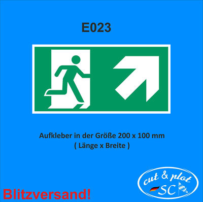 Notausgang Schild Nach ISO 7010 – Selbstklebender Aufkleber „Notausgang Freihalten“, 279x148 Mm | Made In Germany Von MBS-SIGNS