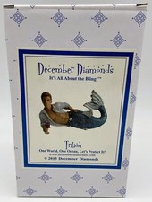 2013 December Diamonds Merman Triton Ornament, Rare  Retired, New 55-90791