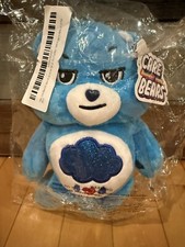 NWT 2023 Care Bears 9" Glitter Belly Grumpy Bear Soft Bean Plush Figure