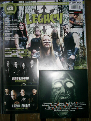 LEGACY METAL MAGAZIN +CD - ENSIFERUM MARDUK VENOM MORBID ANGEL UDO KRAWALLBRÜDER
