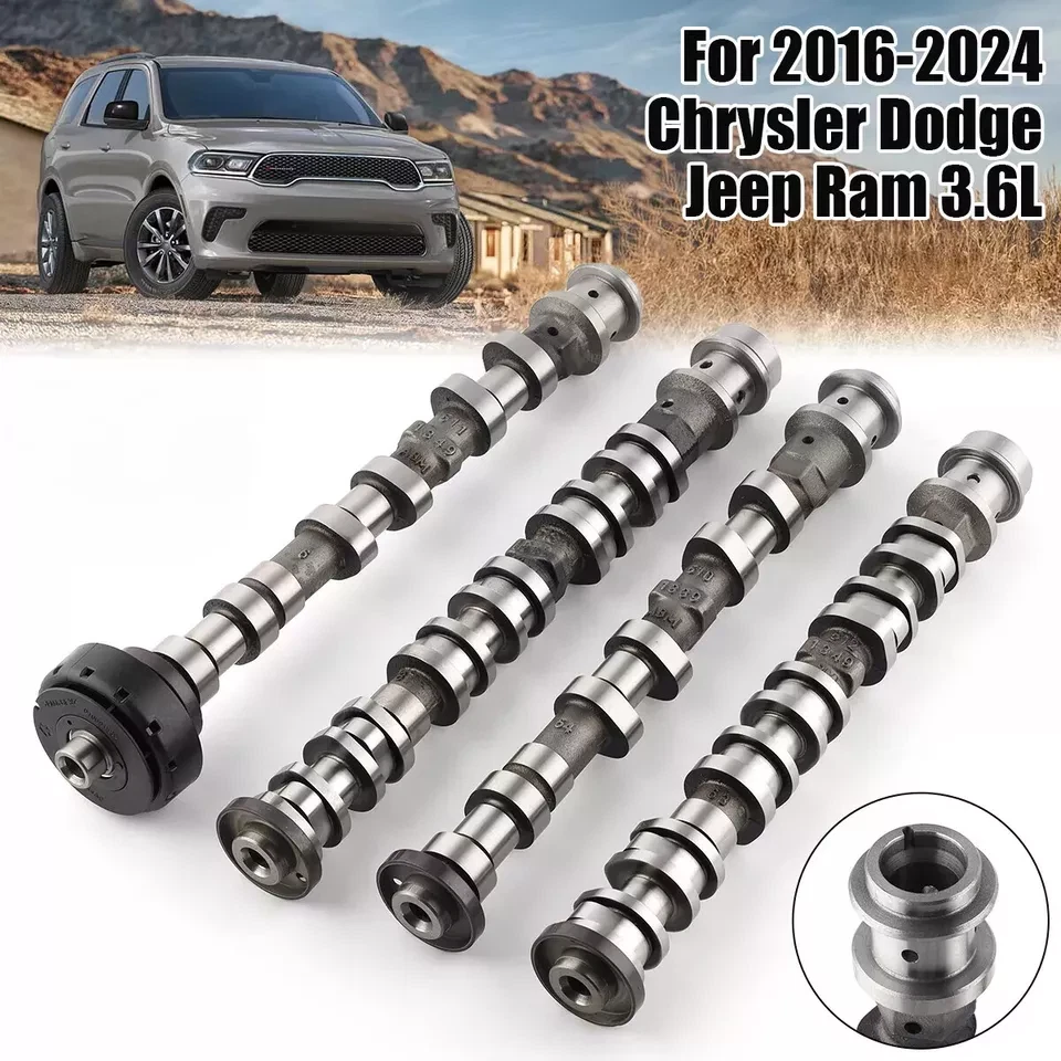 Árbol de levas 5047913 5047912 5048029 5048030 4 piezas para Chrysler Dodge Jeep Ram 3,6 L Foto 4 de 4