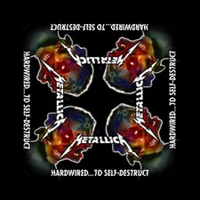 Metallica Hardwired to Self Destruct cotton bandana 550mm x 550mm rz