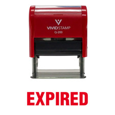 Expired Self Inking Rubber Stamp
