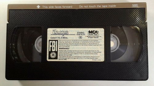 The Doors VHS 1985 Dance On Fire Rare VHTF Tested Original - Picture 7 of 9