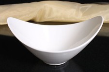 Schale oval Porzellan weiss Schälchen Obstschale Dekorschale  Ø 23/16 