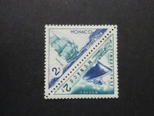 Monaco Porto 1954 MiNr.42+43**Postfrisch Zusammendruck