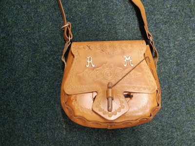 WOMENS TAN LEATHER SHOULDER BAG HANDBAG | eBay