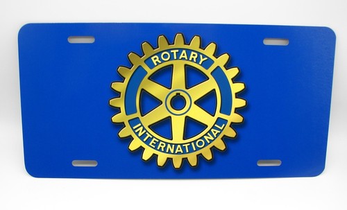 ROTARY INTERNATIONAL CLUB METAL NOVELTY CAR LICENSE PLATE AUTO TAG - Foto 8 di 12