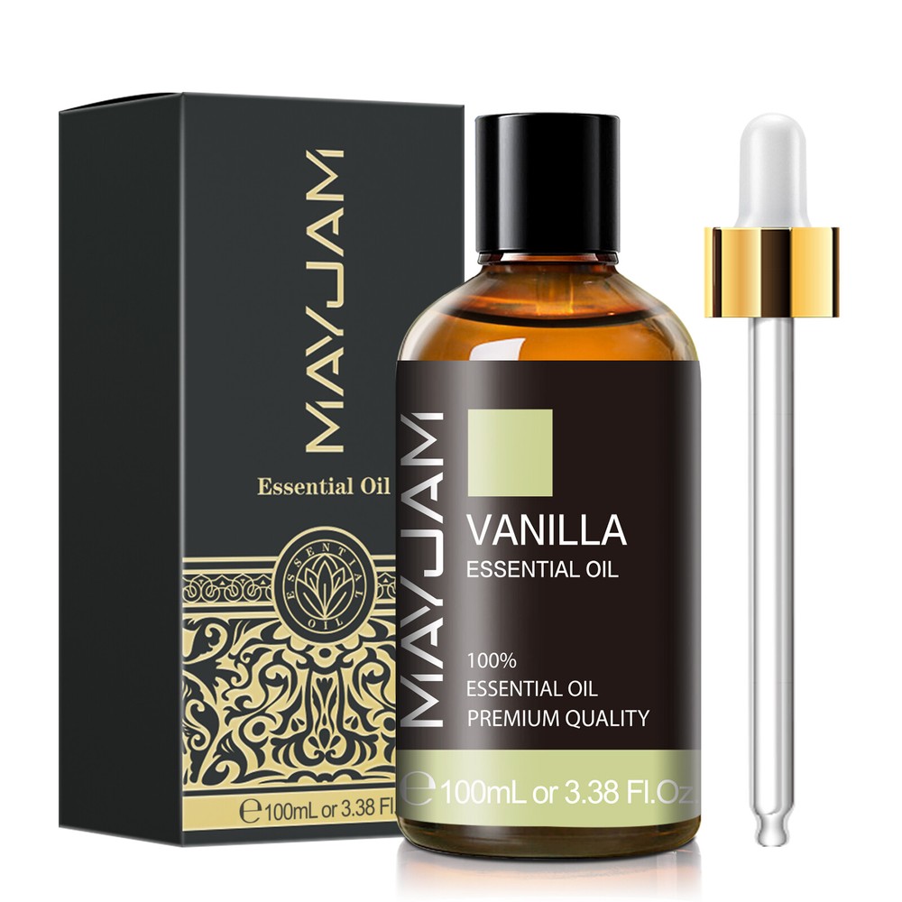 MAYJAM 100ml Vanilla Essential Oils 100% Pure Natural for Diffuser Aromatherapy