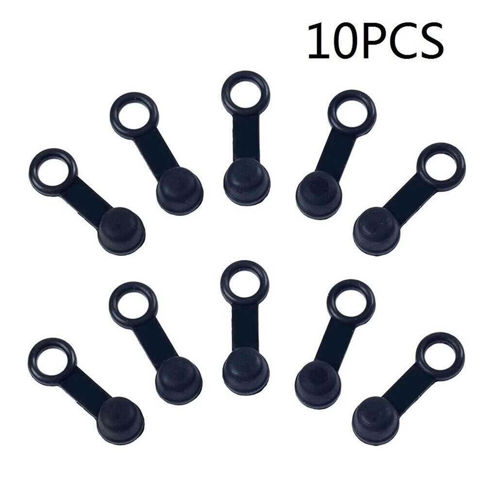 10Pcs Brake Bleed Nipple Screws/ Dust Cap Cover Rubber Motorcycle Motorbike