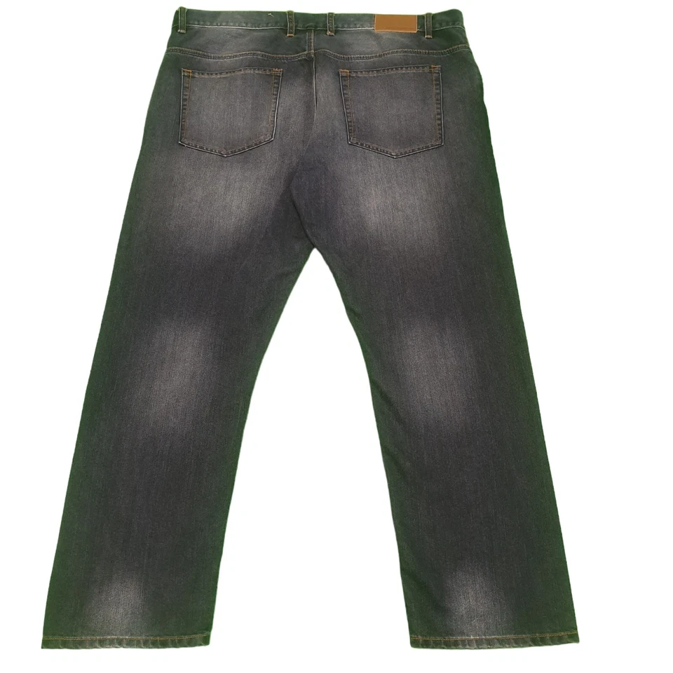 Pantalones de mezclilla French Connection azul oscuro pierna recta botón Reino Unido 5xL W44 L32 para hombre Foto 3 de 4