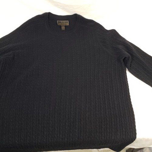 Jos. A. Bank Reserve Herren Schwarz Wollmischung Langarm Large Pullover Sweater L  - Bild 1 von 11