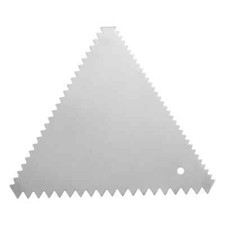 Cake Decorating Combs Spreader Triangle Jagged Teeth Edges Stainless Steel