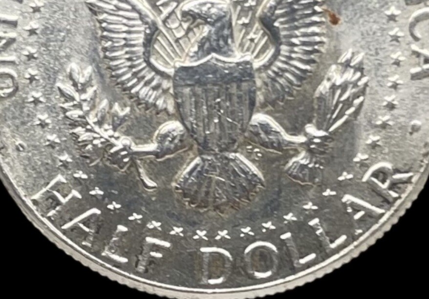 Rare 1964 P Kennedy Half Dollar AU 90% Silver w/Doubled Die
