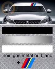  BANDE PARE SOLEIL POUR PEUGEOT SPORT 205 208 308 RCZ AUTOCOLLANT STICKER BD555