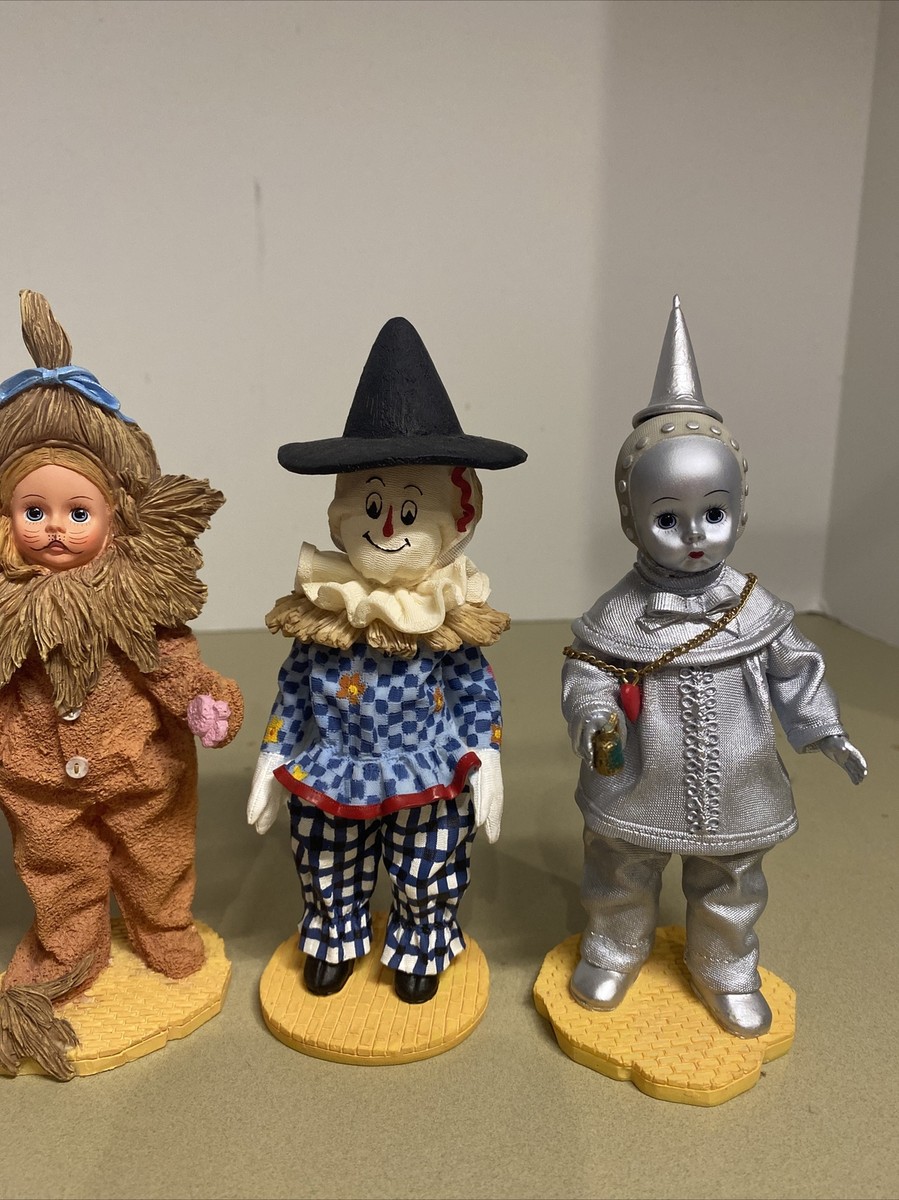 Madame Alexander Wizard of Oz Figurines Dorothy-lion-Scarecrow-Tin