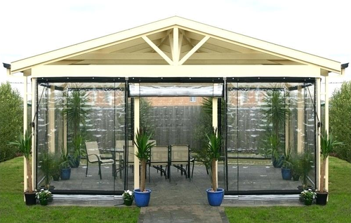 CLEAR PVC OUTDOOR PATIO BLINDS 