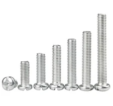 M3 M4 M5 M6 M8 Galvanized Steel Phillips Cross Pan Head Machine Screws 